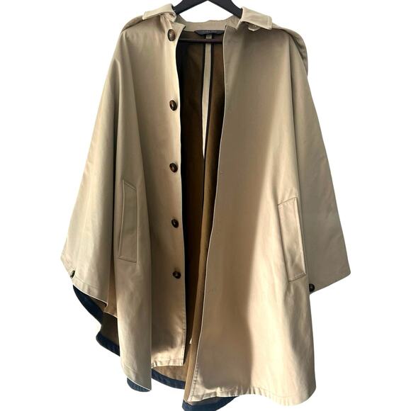 Zara mens Trench coat cape with hood size L in mint condition - Picture 3 of 11